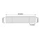 46" x 12" Clear Plexiglass Connector Plate for Rectangular Pedestal Stands Party
